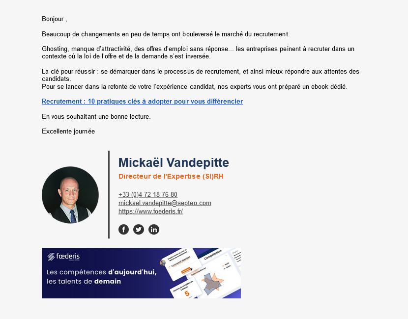 Foederis, Logiciels de Gestion des Talents et Ressources humaines